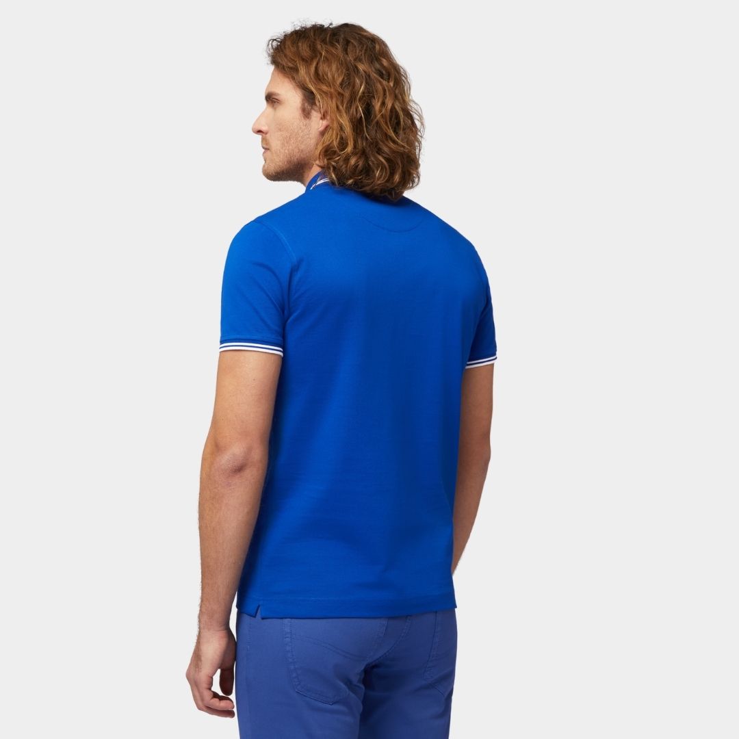 Camisa Hombre Polo Azul Rey H&B