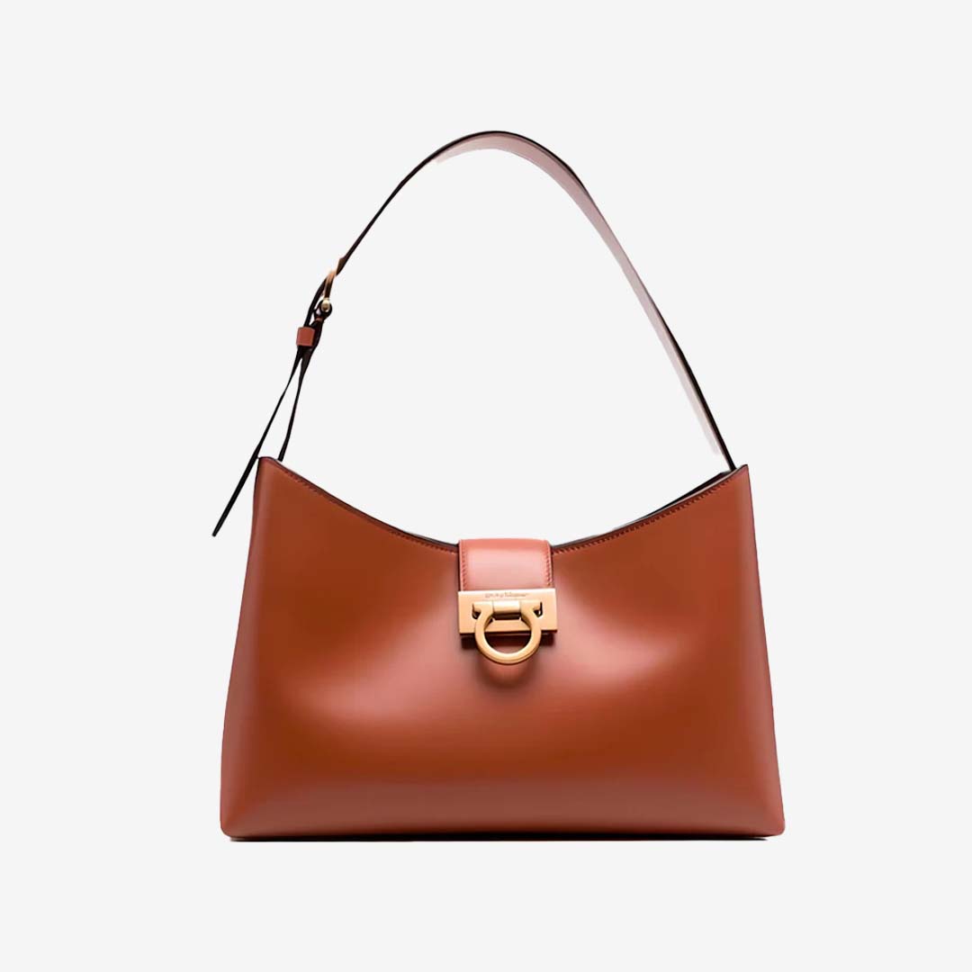 BOLSO FERRAGAMO DAMA CAFE CUERO (745036-0926)