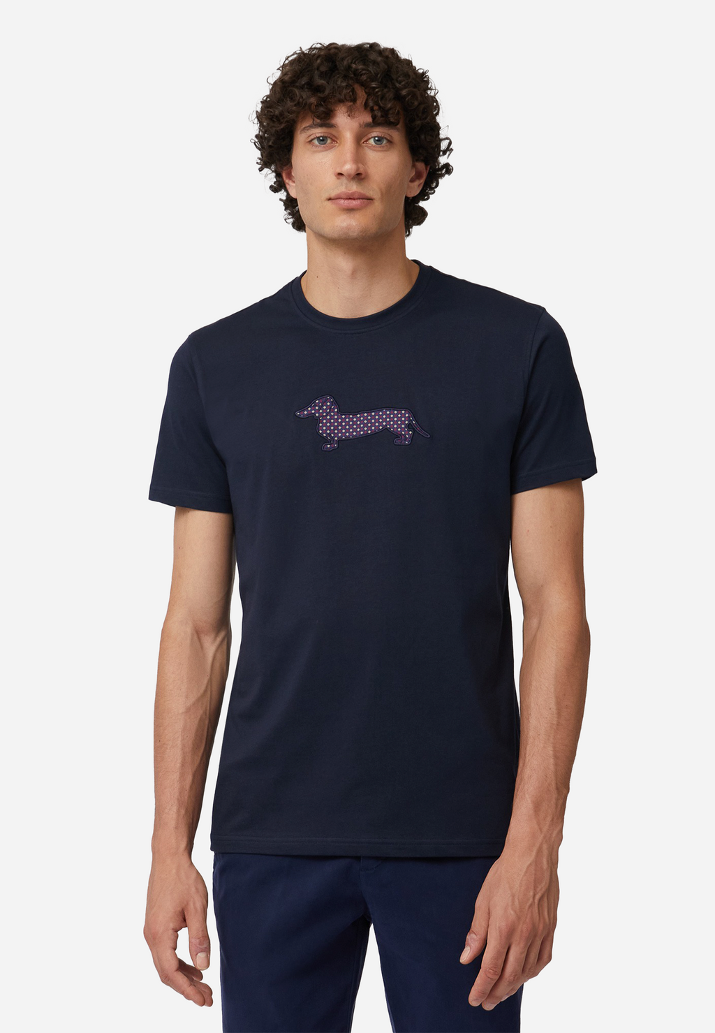 CAMISETA-TSHIRT HARMONT & BLAINE AZUL ALGODON (IRM003021055R)