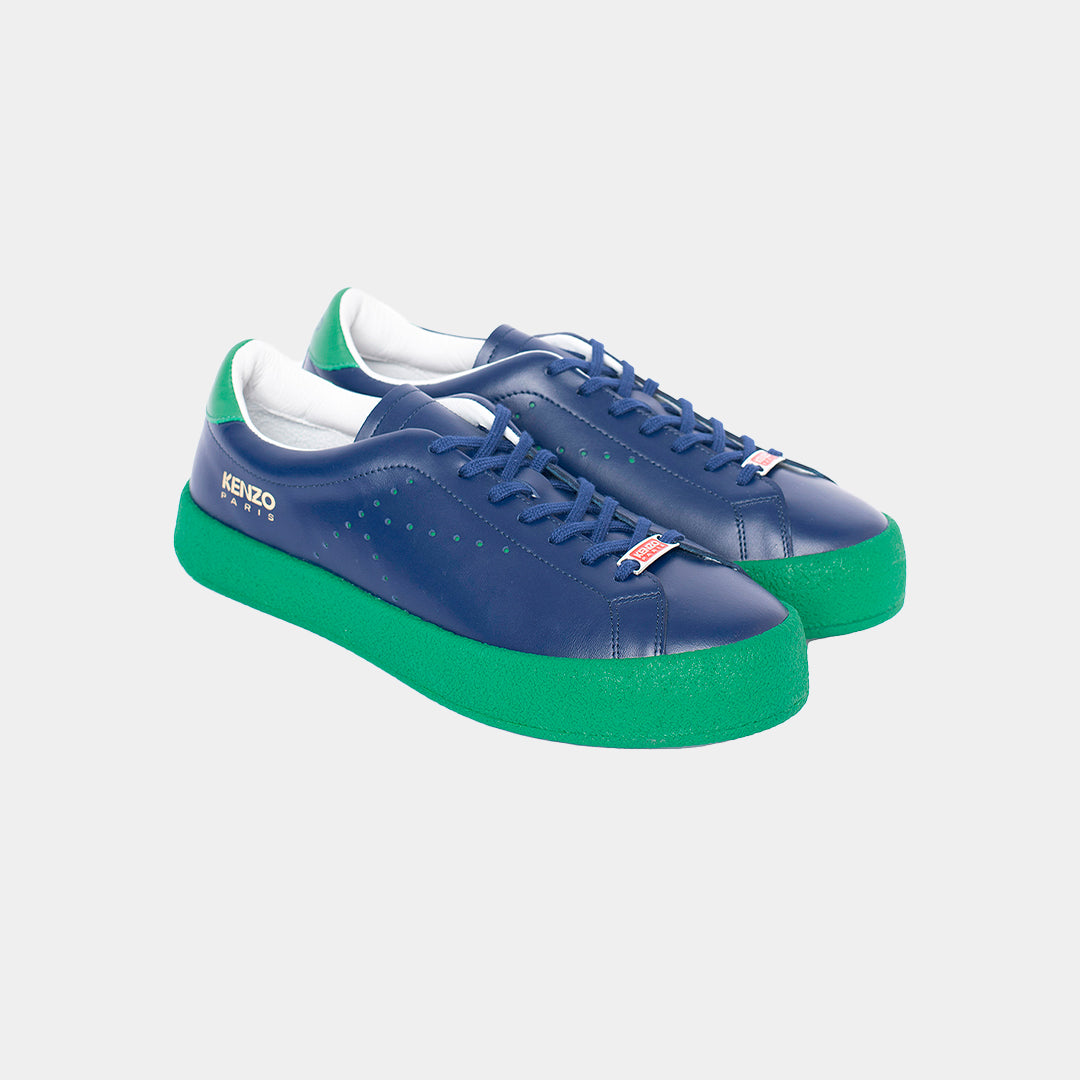 TENIS KENZO CABALLERO AZUL CUERO FC65SN030L50 77 Le Collezioni