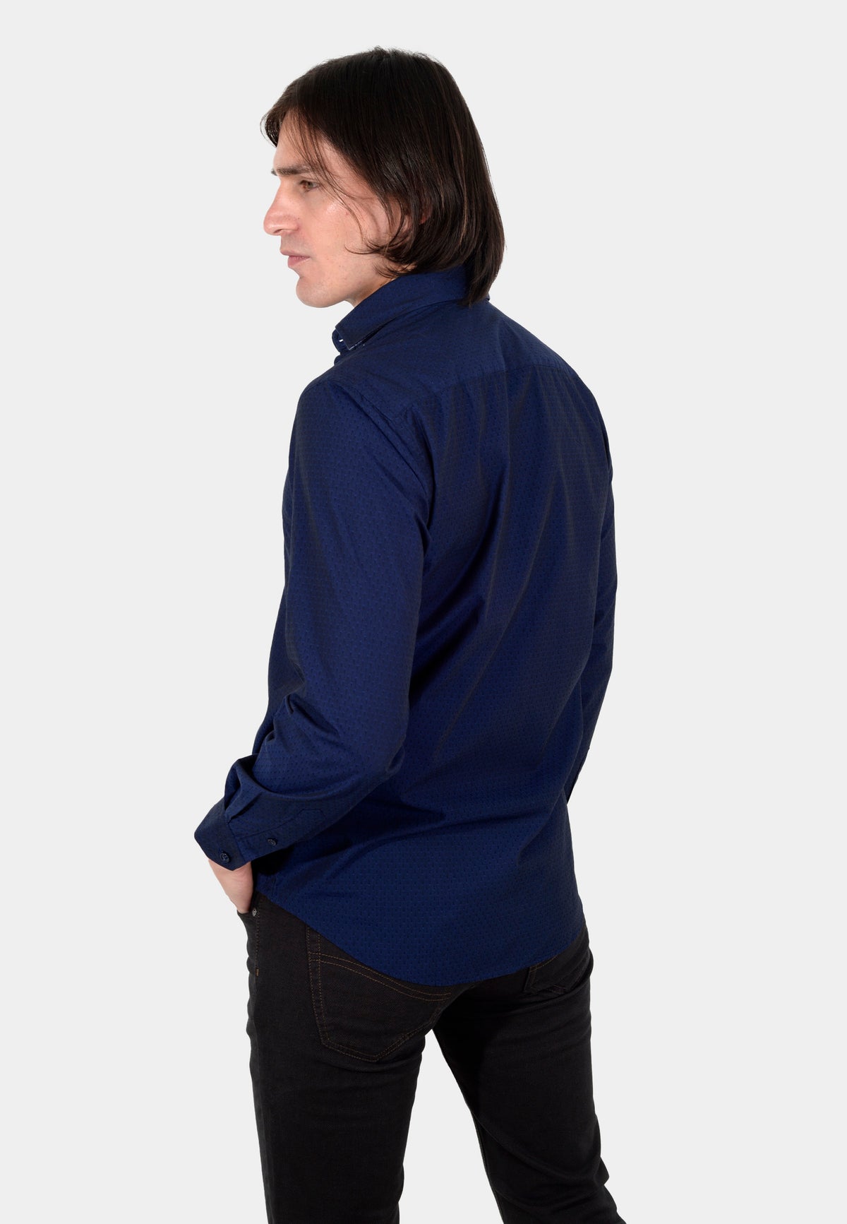 CAMISA SPORT HARMONT & BLAINE AZUL OC ALGOD (CNJ011006459-815)