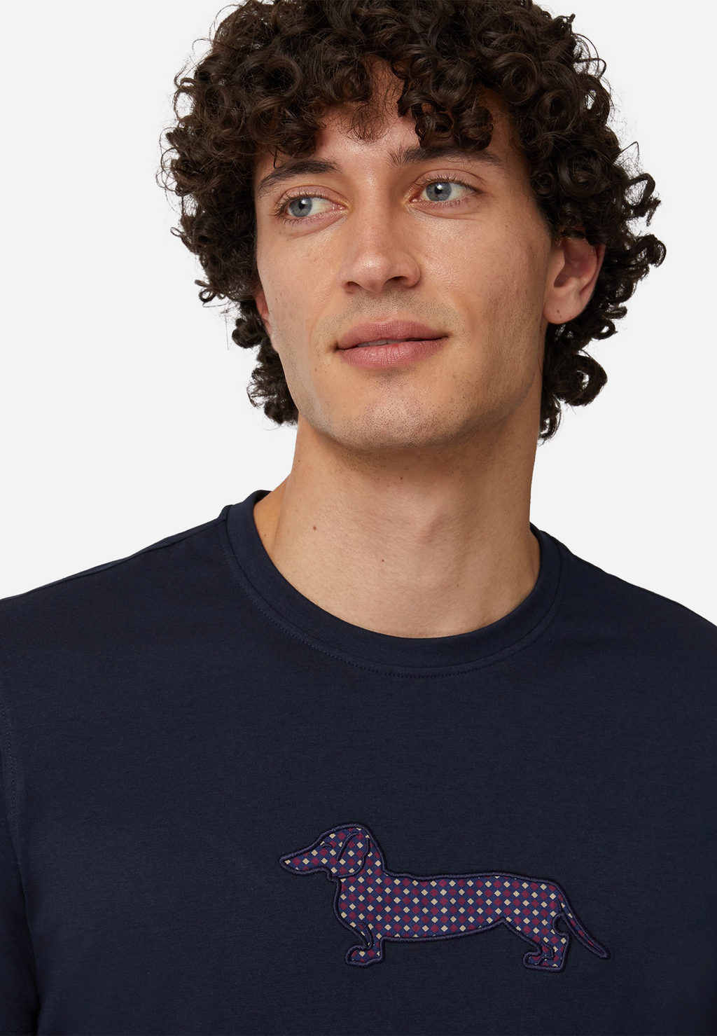 CAMISETA-TSHIRT HARMONT & BLAINE AZUL ALGODON (IRM003021055R)