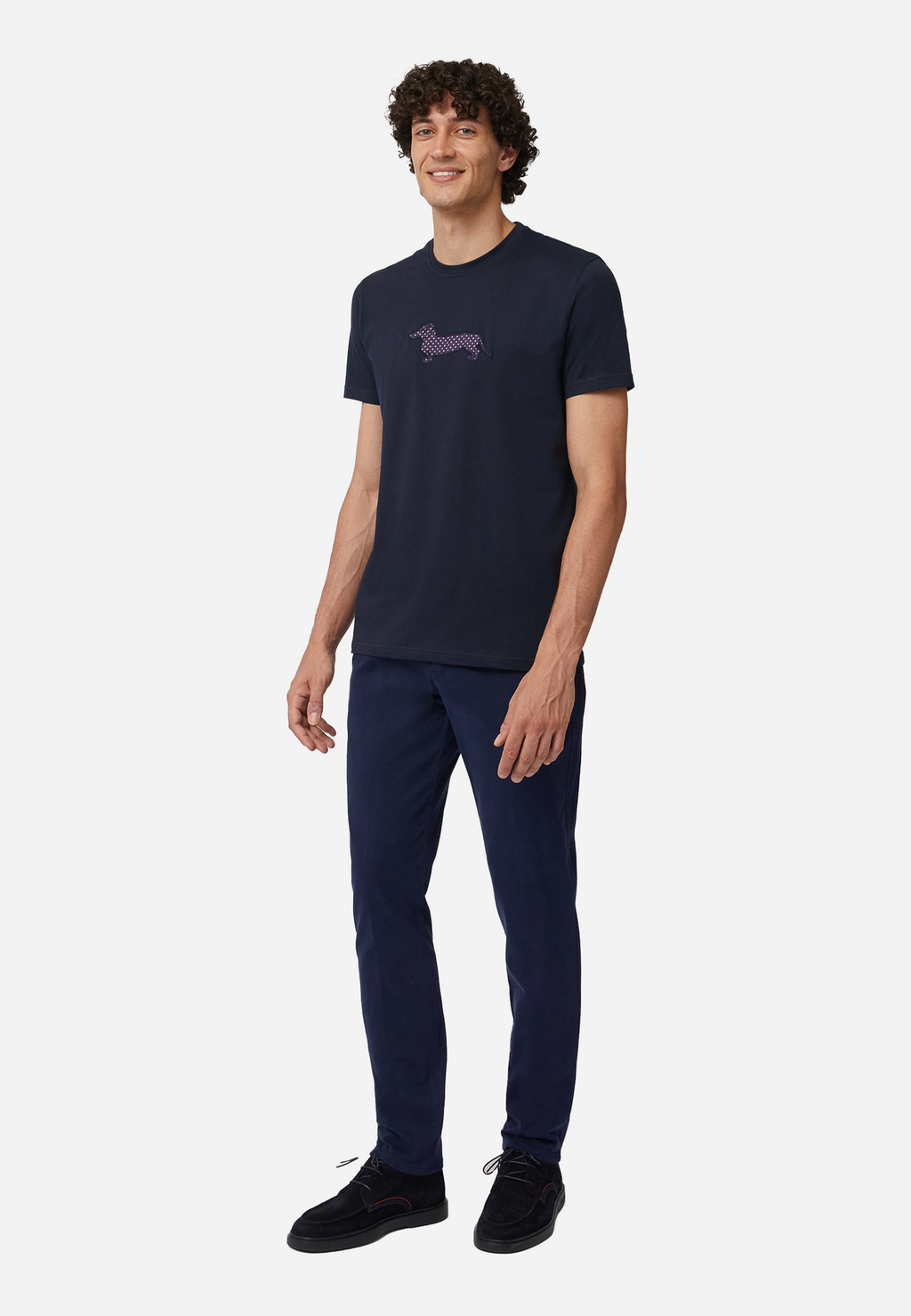 CAMISETA-TSHIRT HARMONT & BLAINE AZUL ALGODON (IRM003021055R)