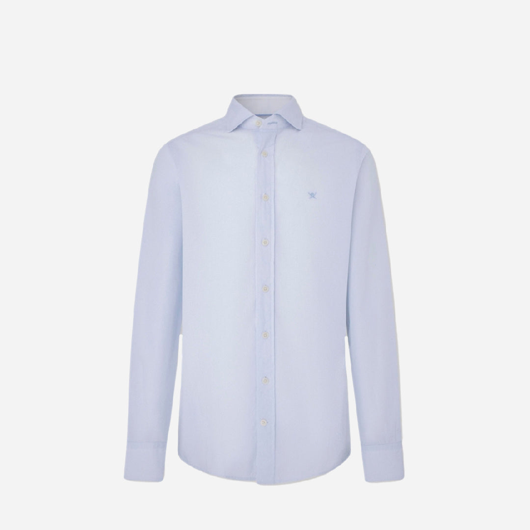 CAMISA SPORT HACKETT LONDON AZUL PTOS ALGODON (HM309859-8AM)