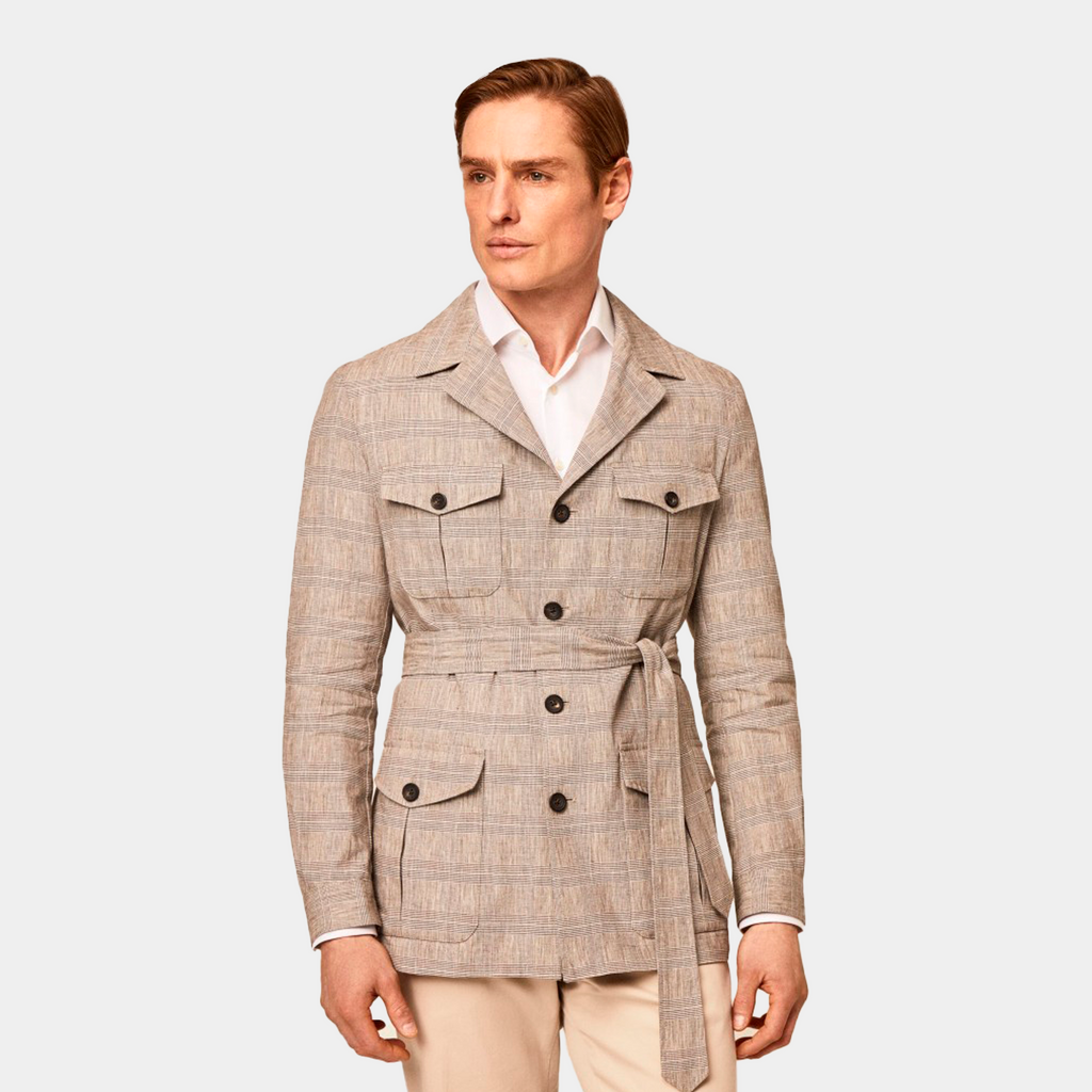 SACO HACKETT CAFE 48% LINEN, 26% COTTON, 26% POLY (HM443186R-878)
