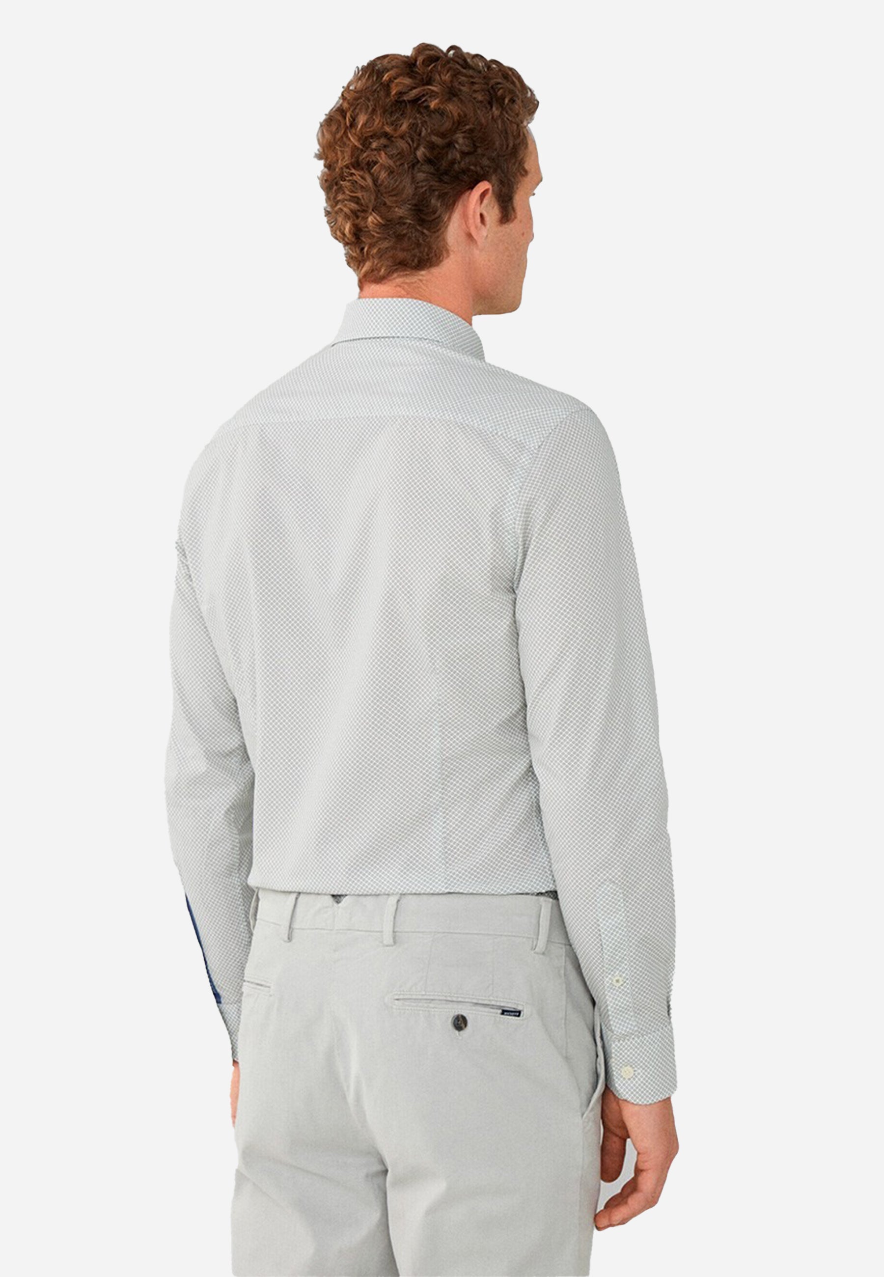 Camisa Hombre Rayas Gris H.L.