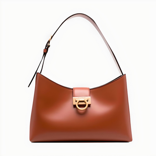 BOLSO FERRAGAMO DAMA CAFE CUERO (745036-0926)