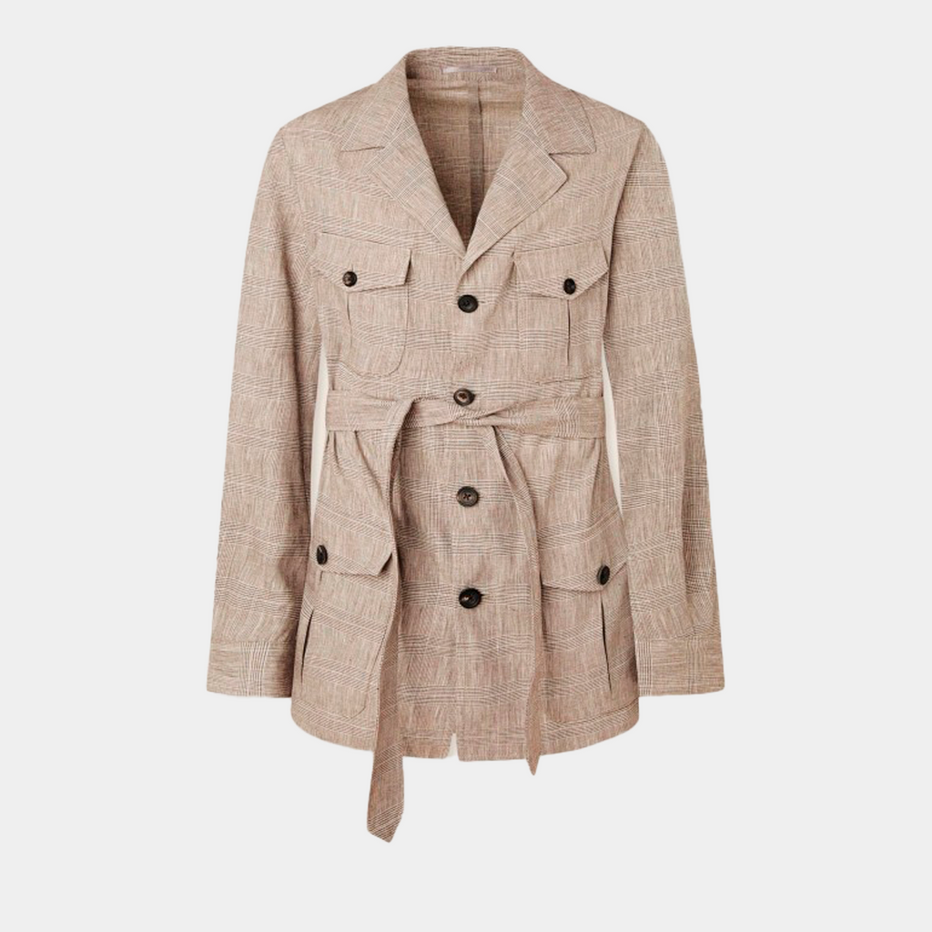 SACO HACKETT CAFE 48% LINEN, 26% COTTON, 26% POLY (HM443186R-878)