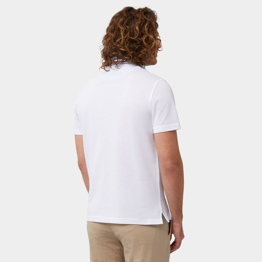 Camisa Polo Blanca Hombre Con Su logo H&B