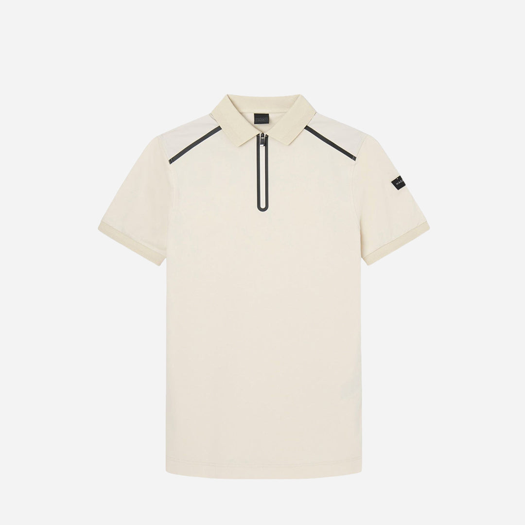 CAMISETA POLO HACKETT LONDON BEIGE ALG + POLI+ ELAS (HM563232-8KW)