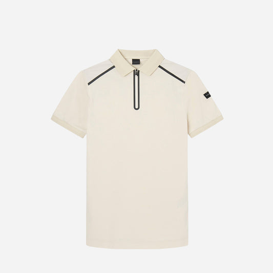 CAMISETA POLO HACKETT LONDON BEIGE ALG + POLI+ ELAS (HM563232-8KW)