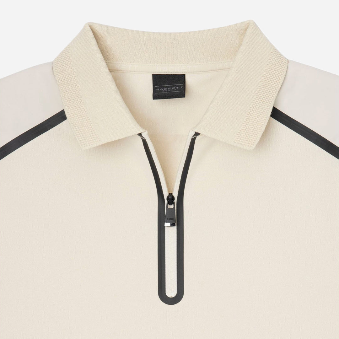 CAMISETA POLO HACKETT LONDON BEIGE ALG + POLI+ ELAS (HM563232-8KW)