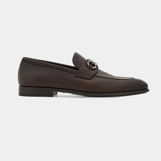 ZAPATO FERRAGAMO CAFE CUERO (775115-FOSTER)