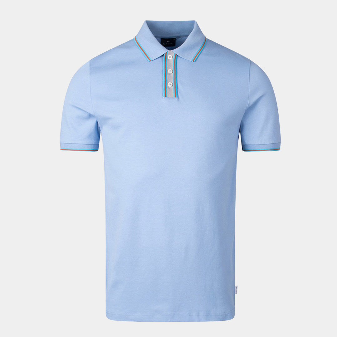 Camiseta polo regular azul de Paul Smith