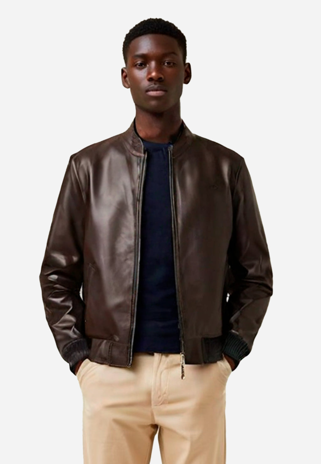 CHAQUETA PIEL HARMONT & BLAINE CAFE CUERO (P0M034085175T-703)