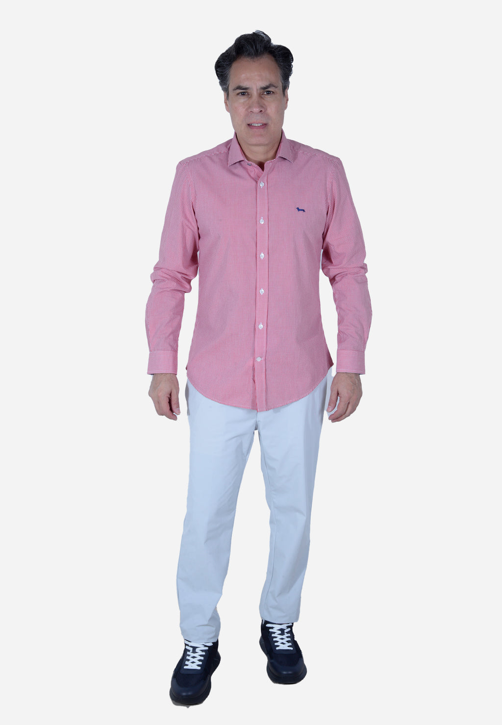CAMISA HARMONT & BLAINE ROJO CUADROS ALGODÓN (CNL012011464I-501)