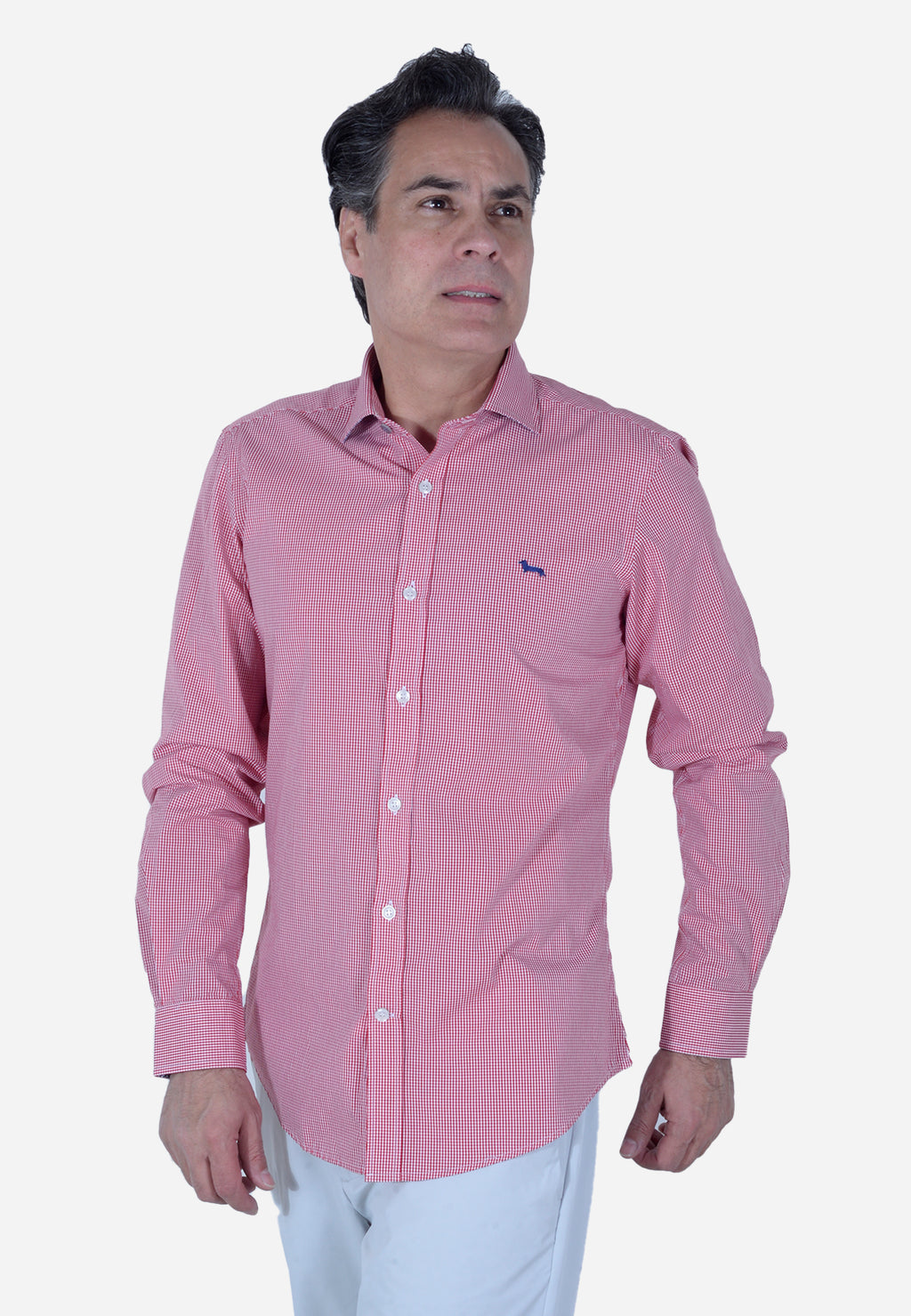 CAMISA HARMONT & BLAINE ROJO CUADROS ALGODÓN (CNL012011464I-501)
