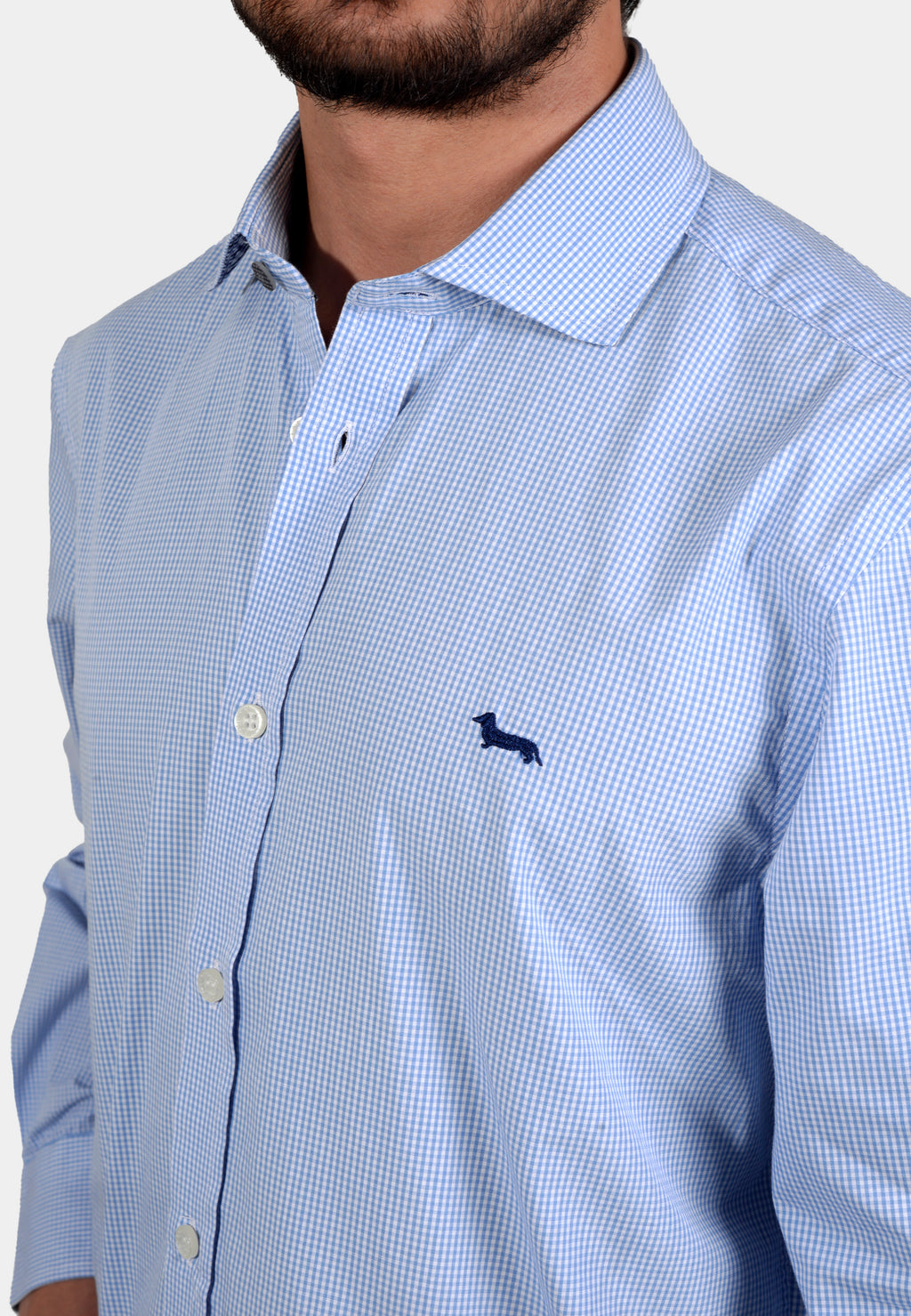 CAMISA HARMONT AZUL ALGOD (CRK012011464I-810)