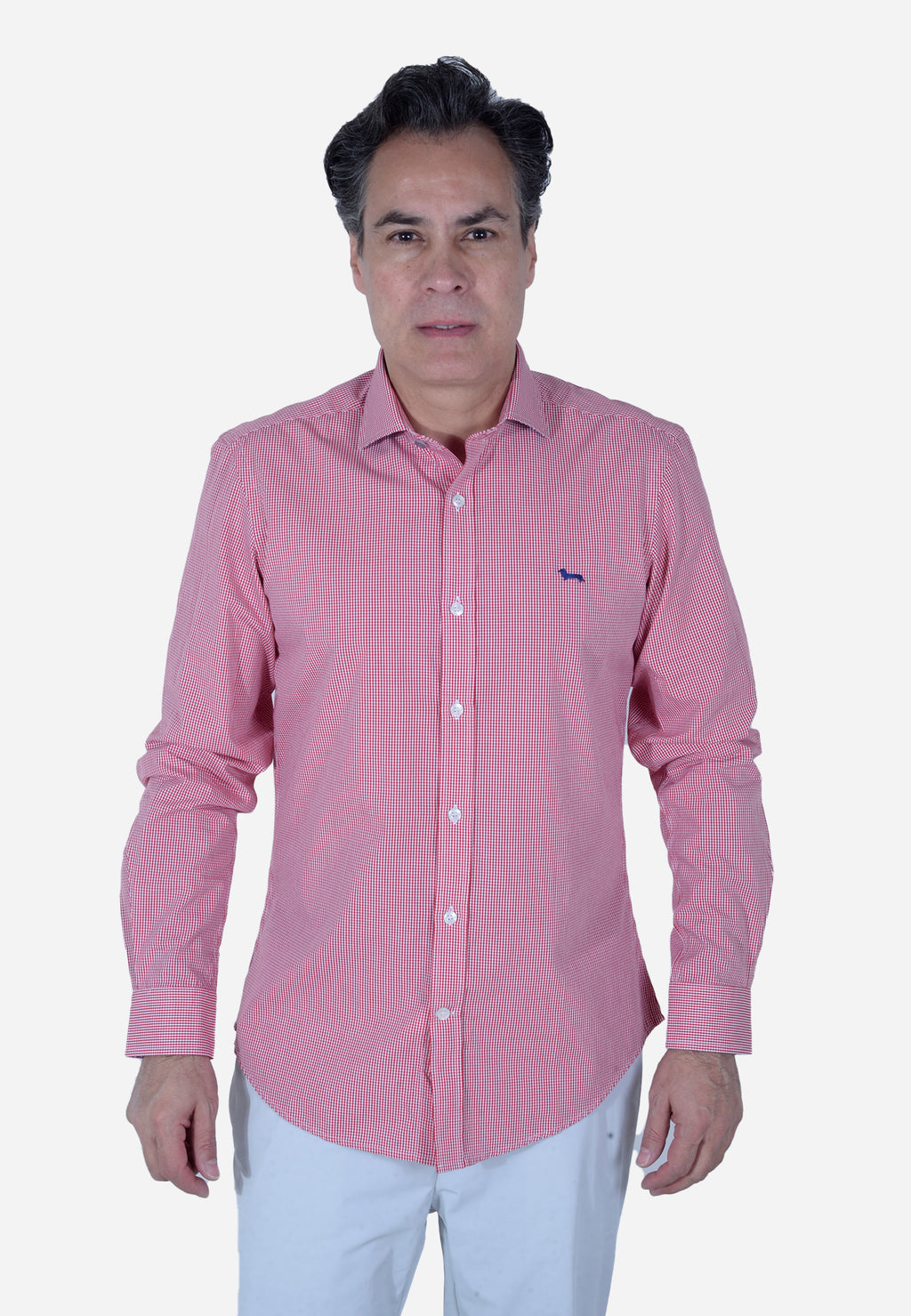 CAMISA HARMONT & BLAINE ROJO CUADROS ALGODÓN (CNL012011464I-501)
