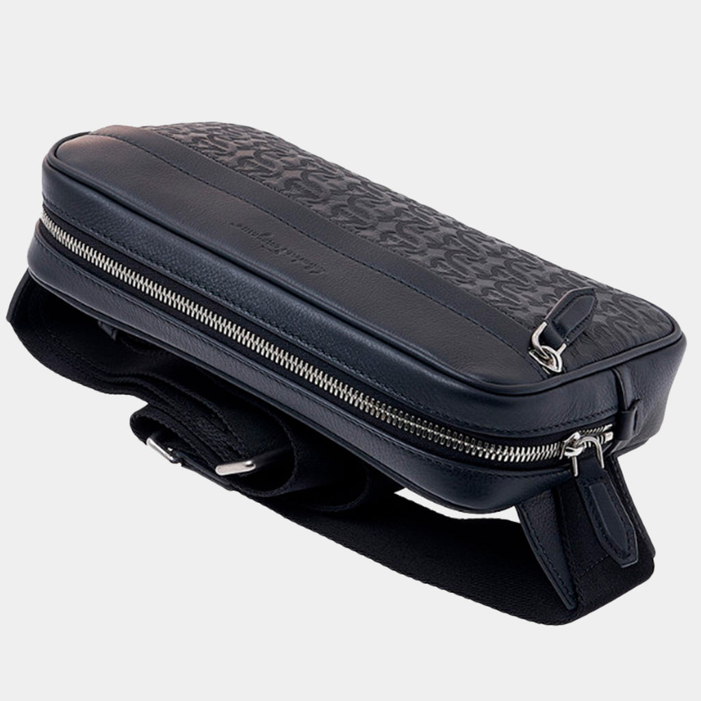 MALETA FERRAGAMO NEGRO CUERO + FABRIC (757922-241214)