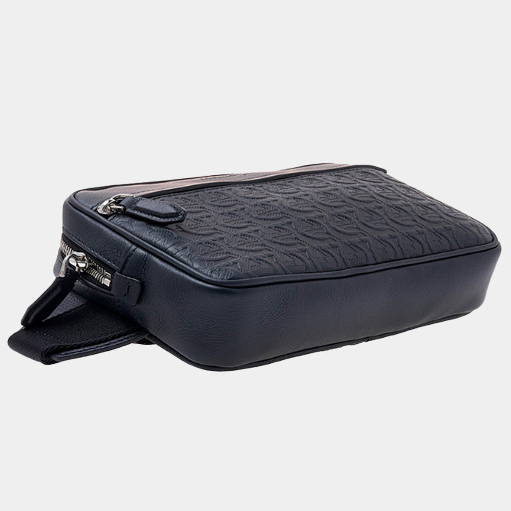 MALETA FERRAGAMO NEGRO CUERO + FABRIC (757922-241214)