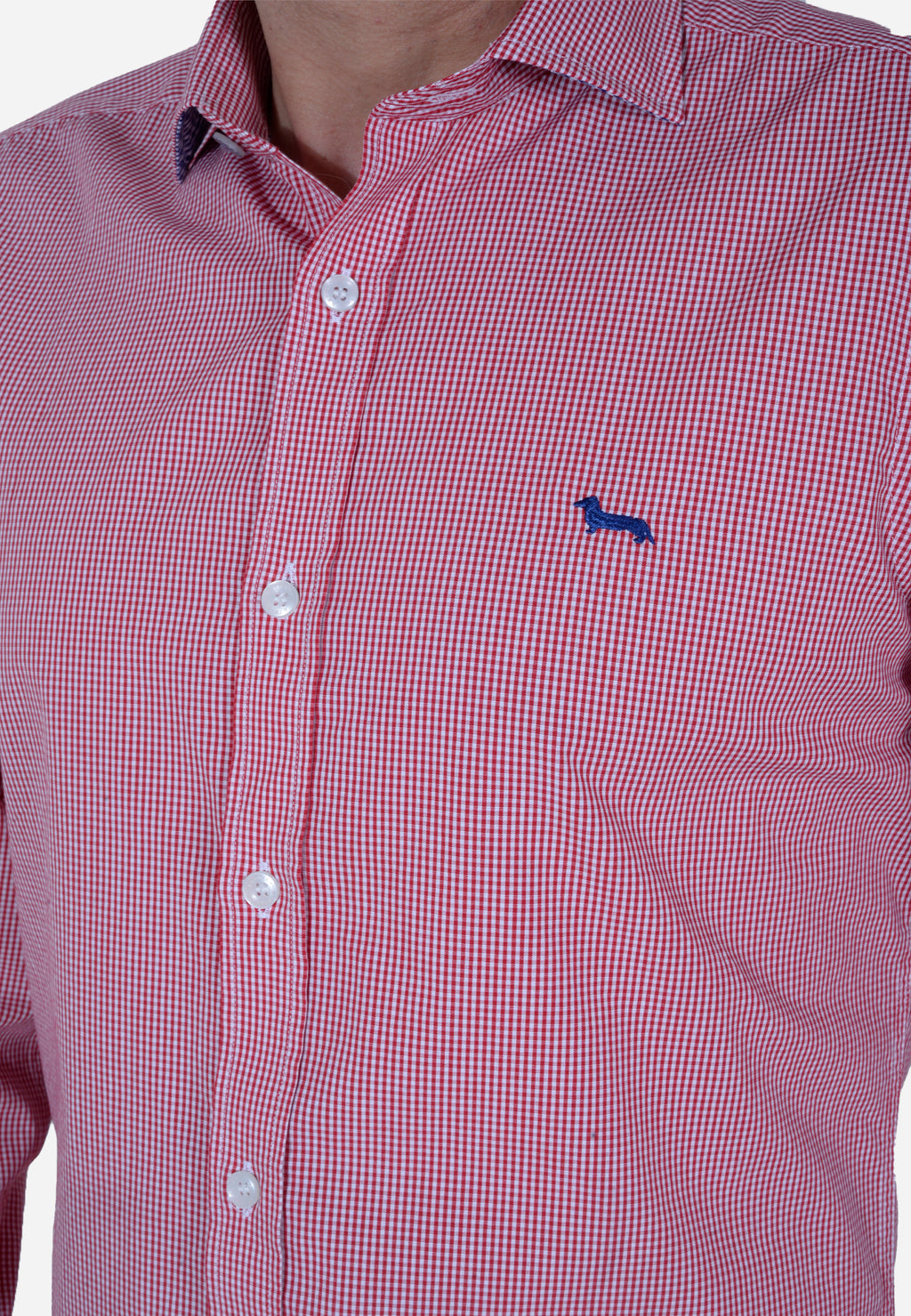 CAMISA HARMONT & BLAINE ROJO CUADROS ALGODÓN (CNL012011464I-501)