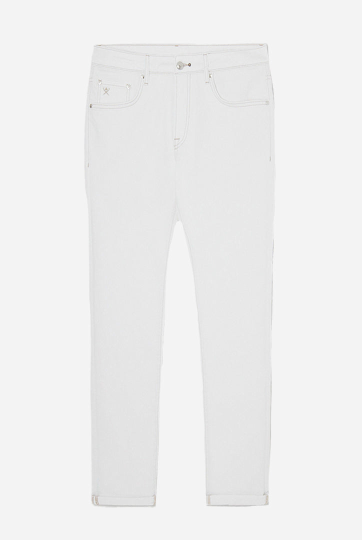 Pantalán  Blanco Bolsillos H.L.