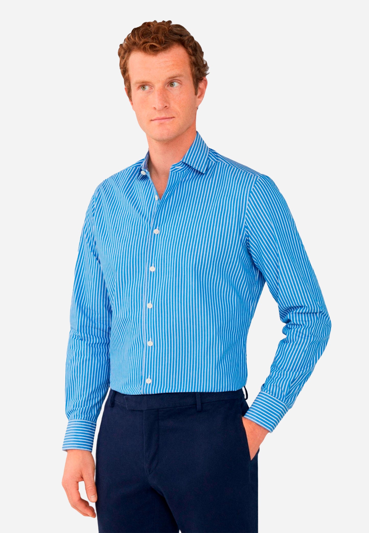 CAMISA SPORT HACKETT LONDON AZUL RYS ALGODON (HM309867-551)