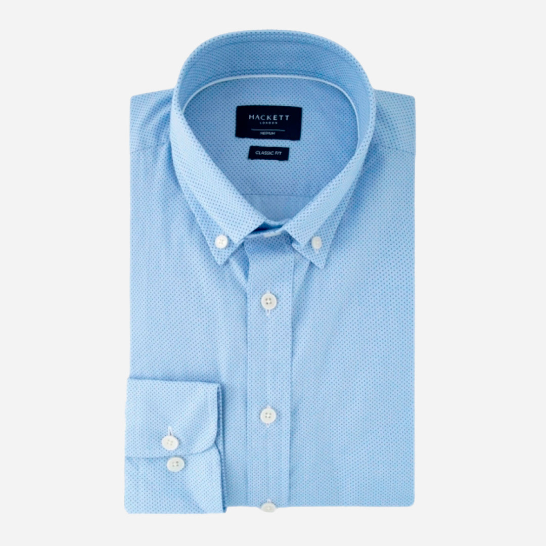 CAMISA SPORT HACKETT LONDON AZUL CLARO ALG + ELAS (HM309822-513)