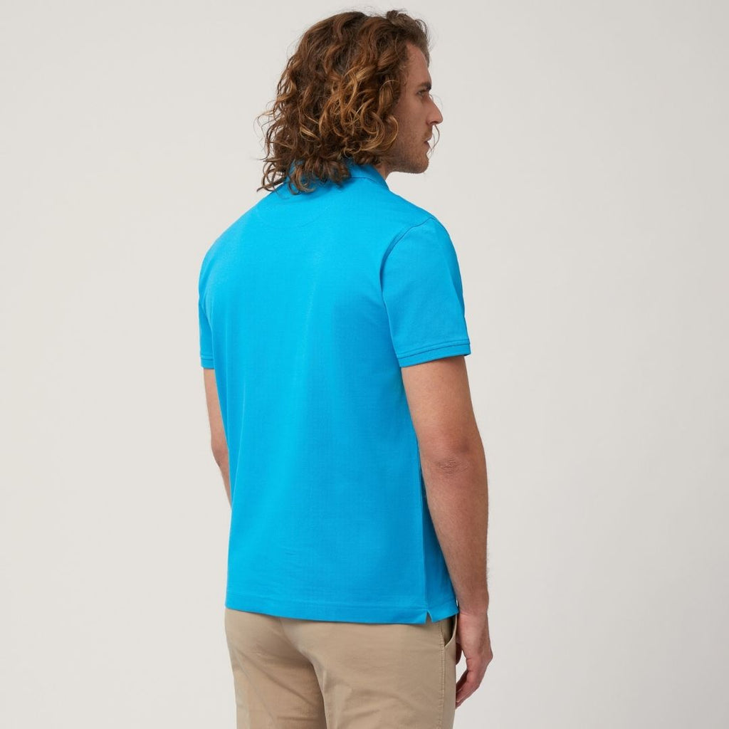 CAMISETA POLO HARMONT & BLAINE AZUL ALGODÓN (LRL030021148-807)