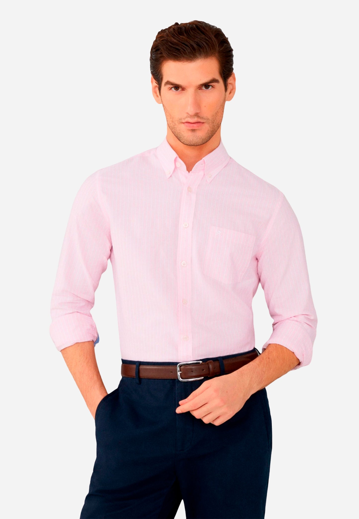 CAMISA SPORT HACKETT LONDON ROSADO RYS ALGODON (HM309820-326)