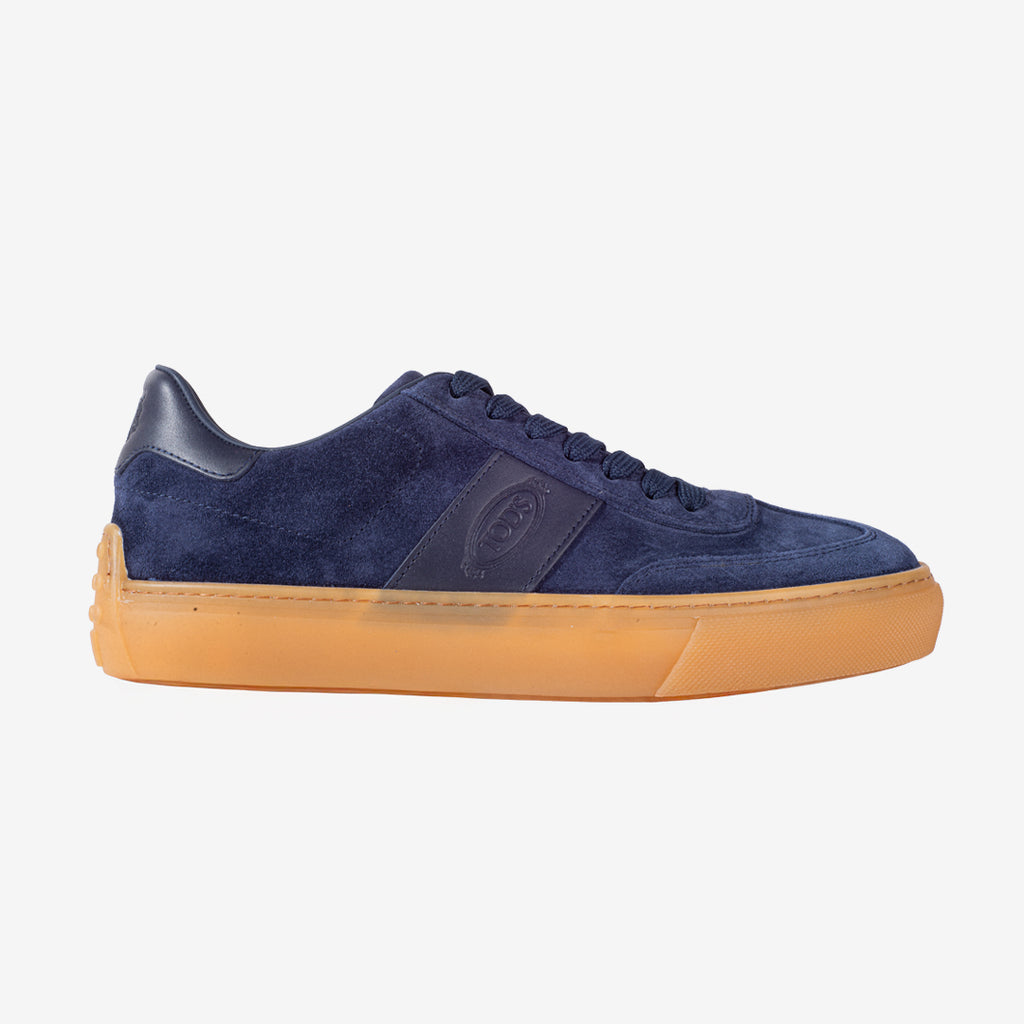 Tenis Hombre en Gamuza Azul Marino T.