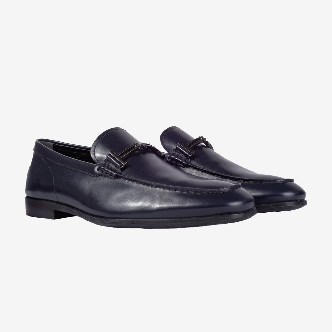 Zapato Mocasines Formales Azul Oscuro T.