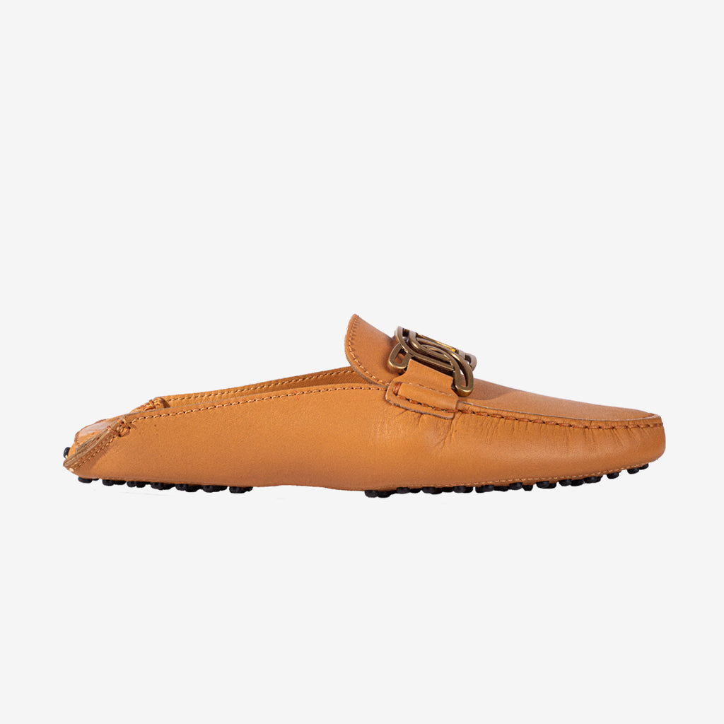 Zapato Dama Tipo Mule Gommino Café T.