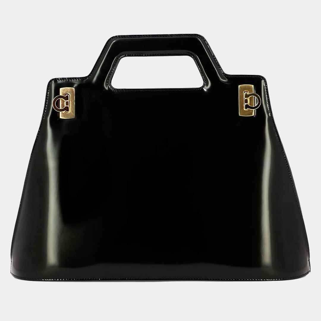 Bolso Wanda M Dama en Cuero Negro S.F.