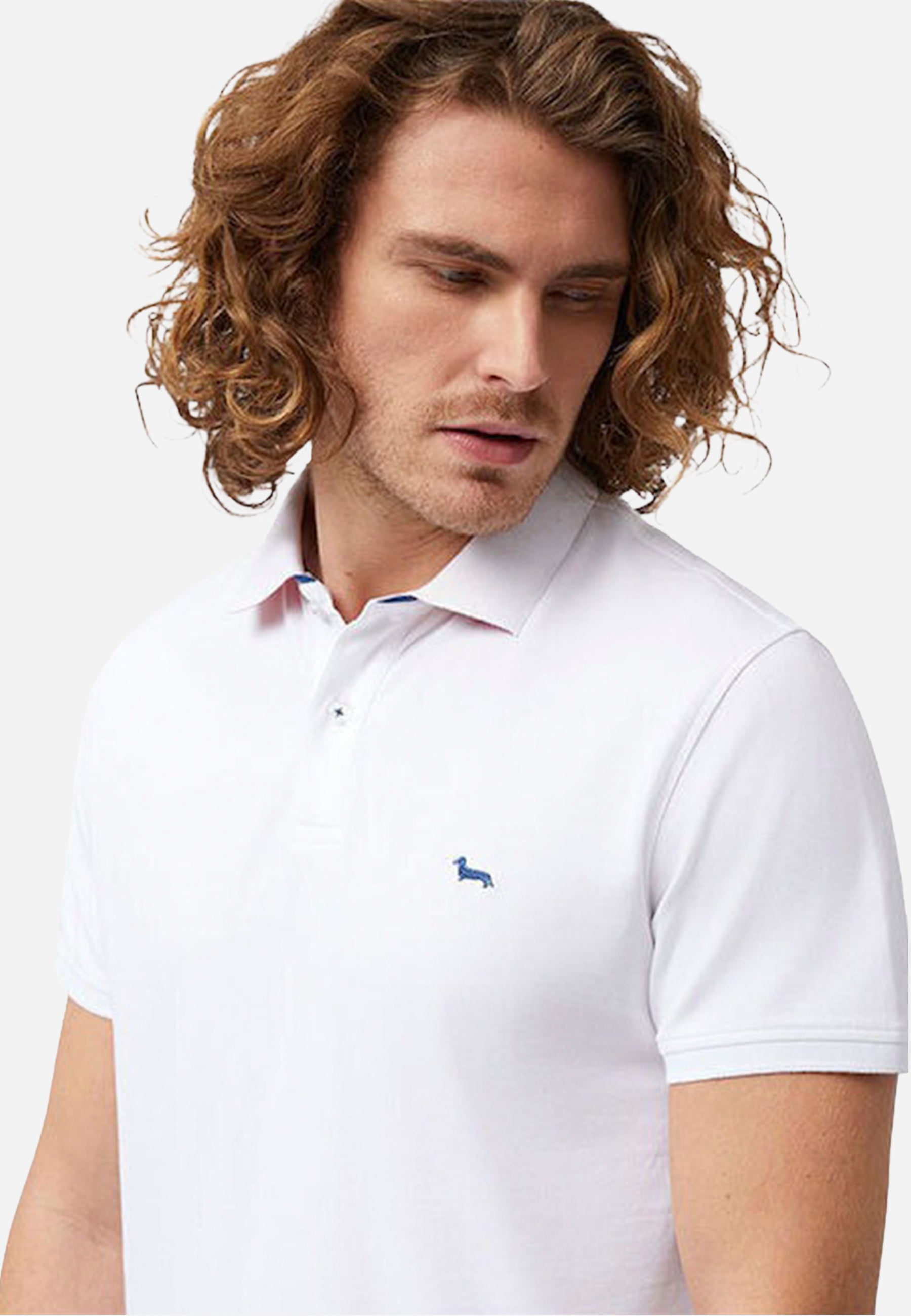 Camisa Polo Blanco Clásica  H&B