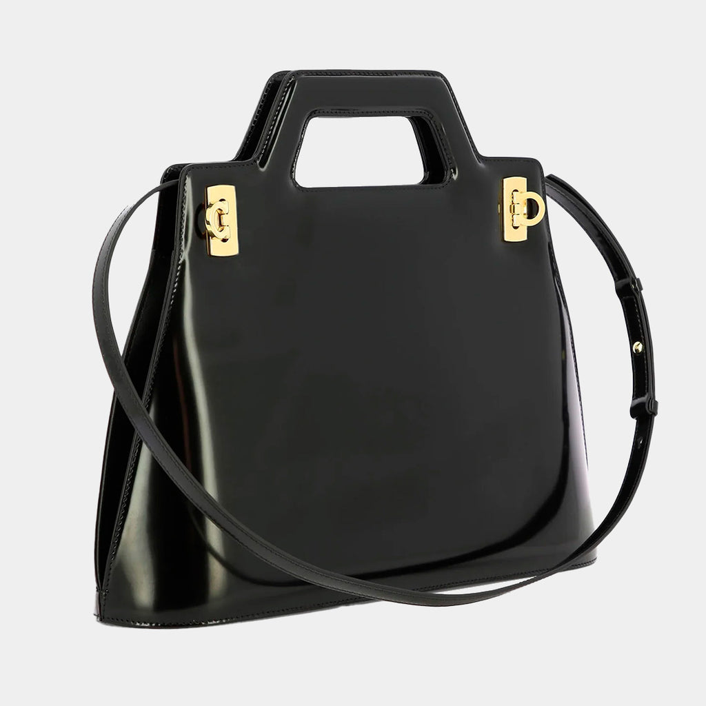 BOLSO FERRAGAMO DAMA NEGRO CUERO (761287-213961)