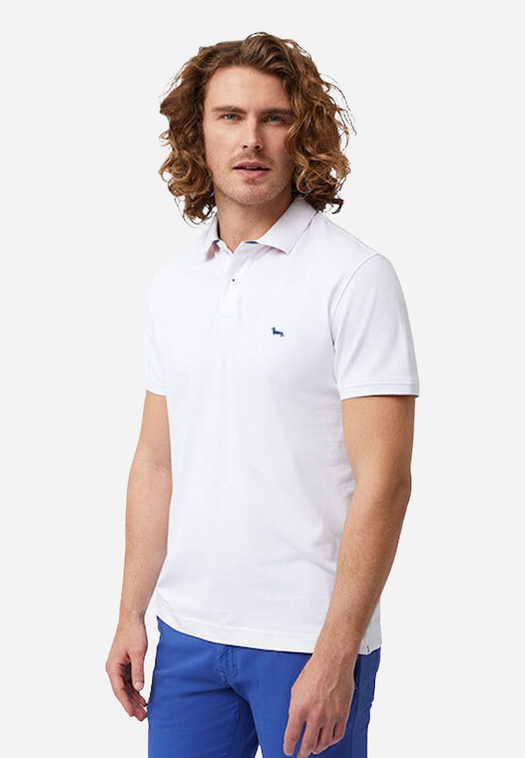 Camisa Polo Blanco Clásica  H&B