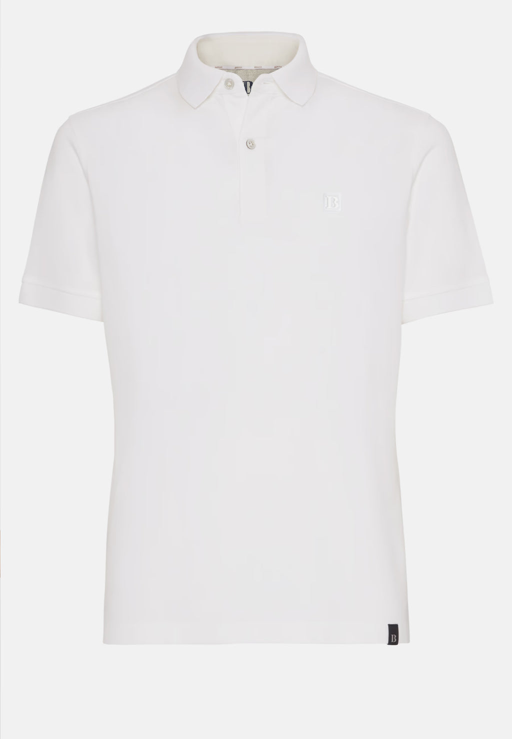 CAMISETA POLO BOGGI BLANCO ALG + POLIES+ ELAS T-M