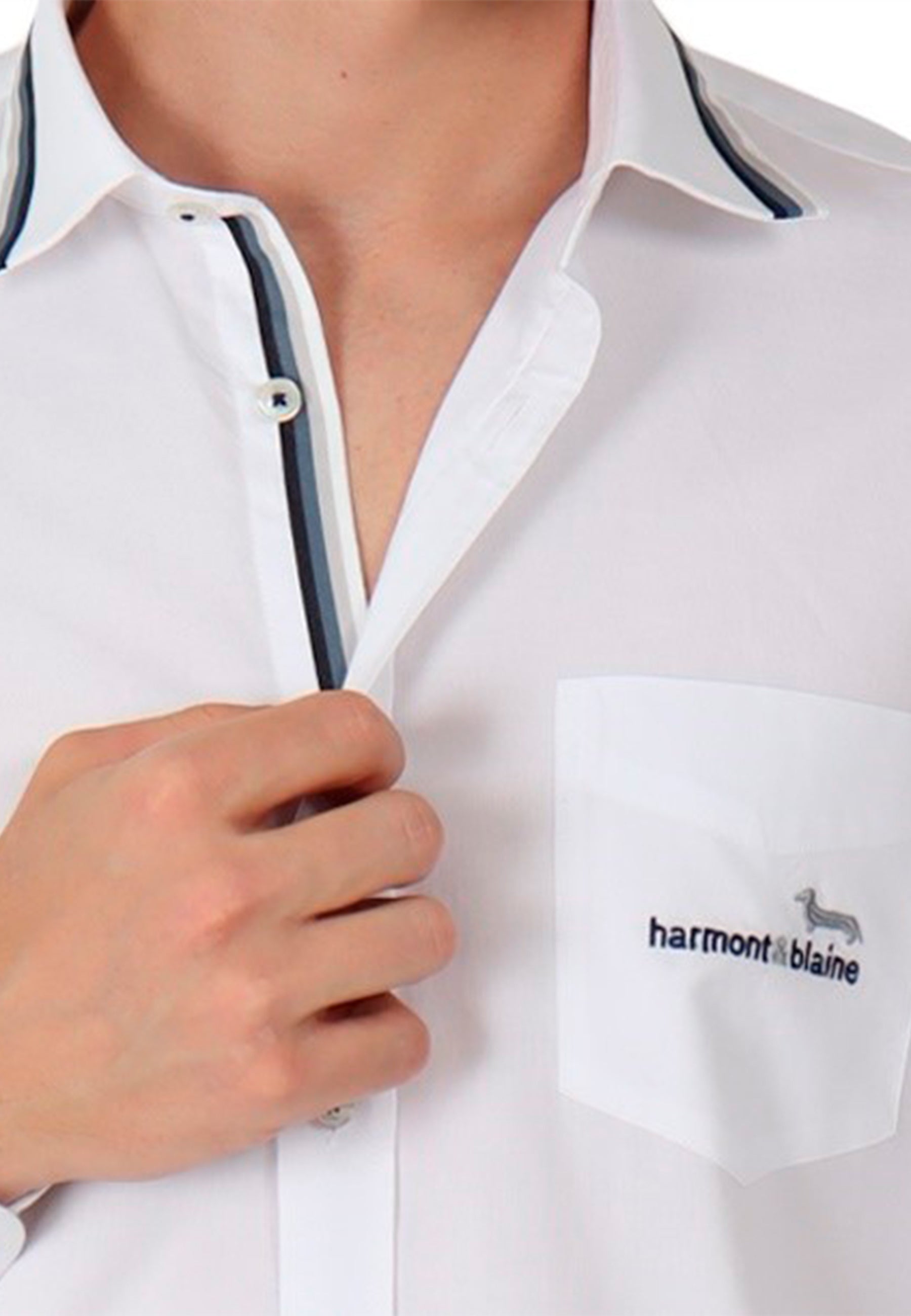 CAMISA SPORT HARMONT BLAINE BLANCO ALGODON (CRM515011760N) – Le