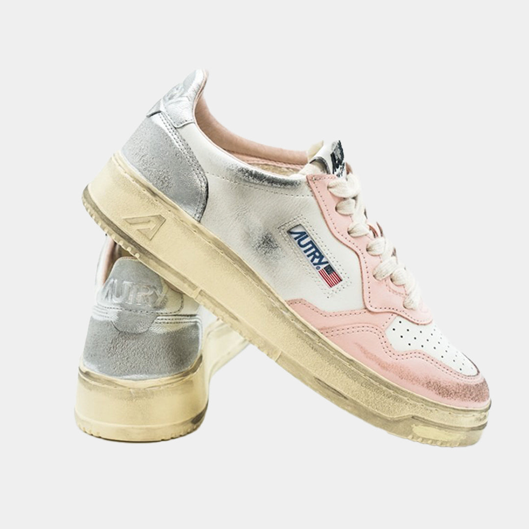 Tenis Medalist Low Super Vintage Dama Blanco/Rosa