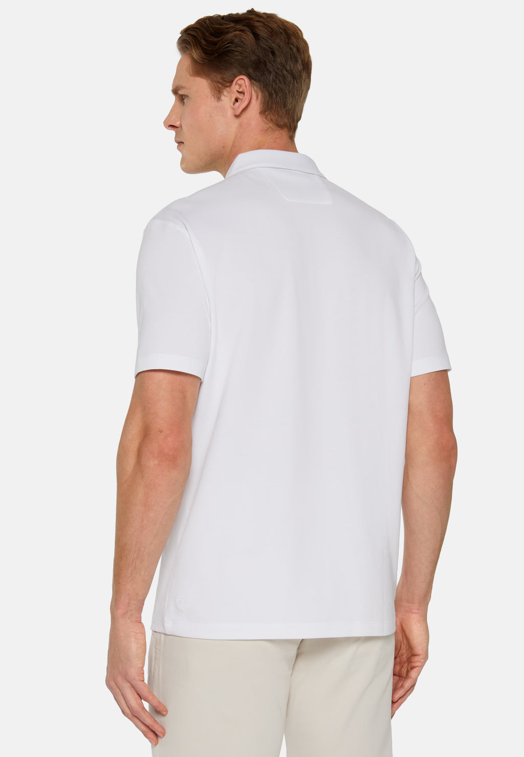 CAMISETA POLO BOGGI BLANCO ALG + POLIES+ ELAS T-M