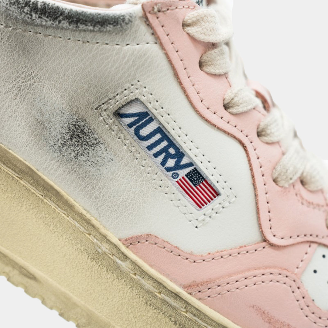 Tenis Medalist Low Super Vintage Dama Blanco/Rosa