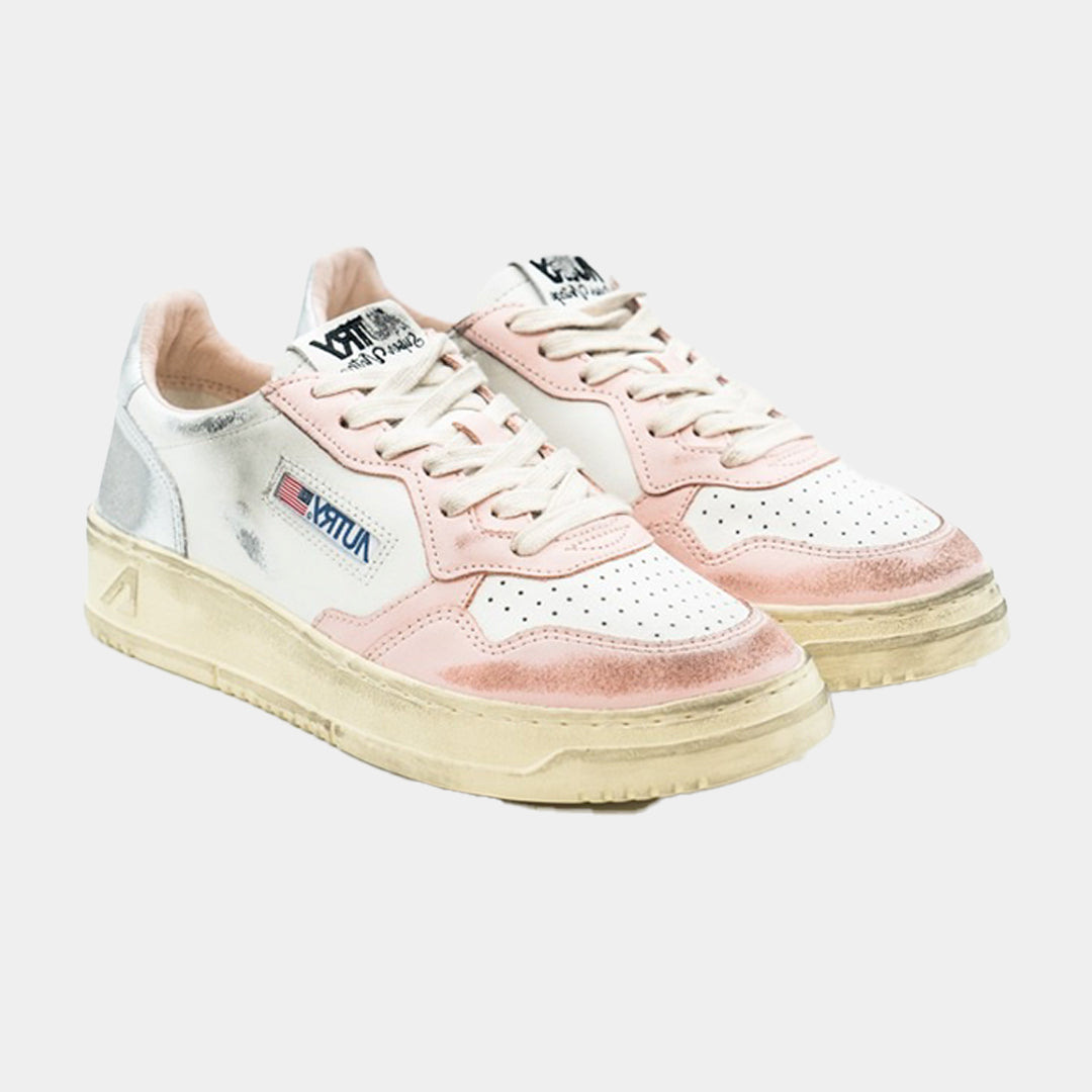 Tenis Medalist Low Super Vintage Dama Blanco/Rosa