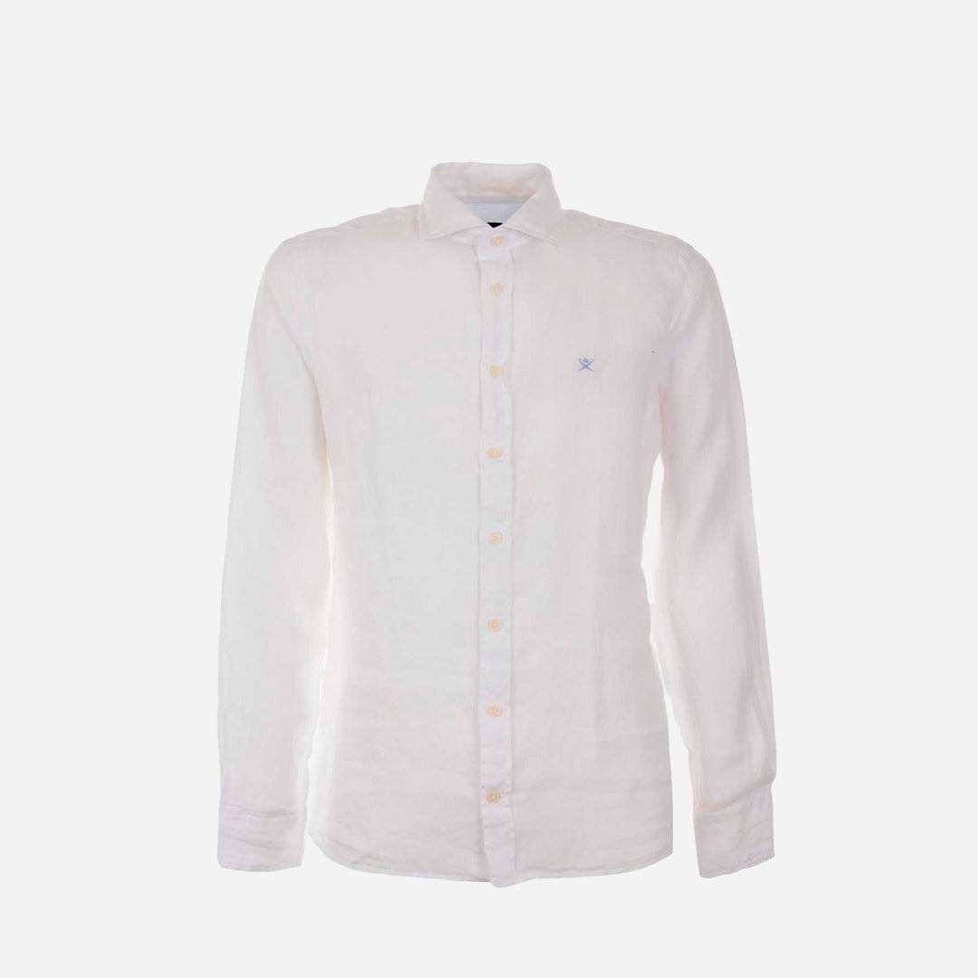 Camisa Blanca Lino Hombre H.L.