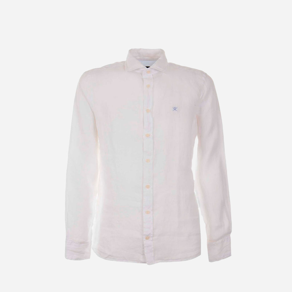 CAMISA SPORT HACKETT LONDON BLANCO LINO (HM309744-800)