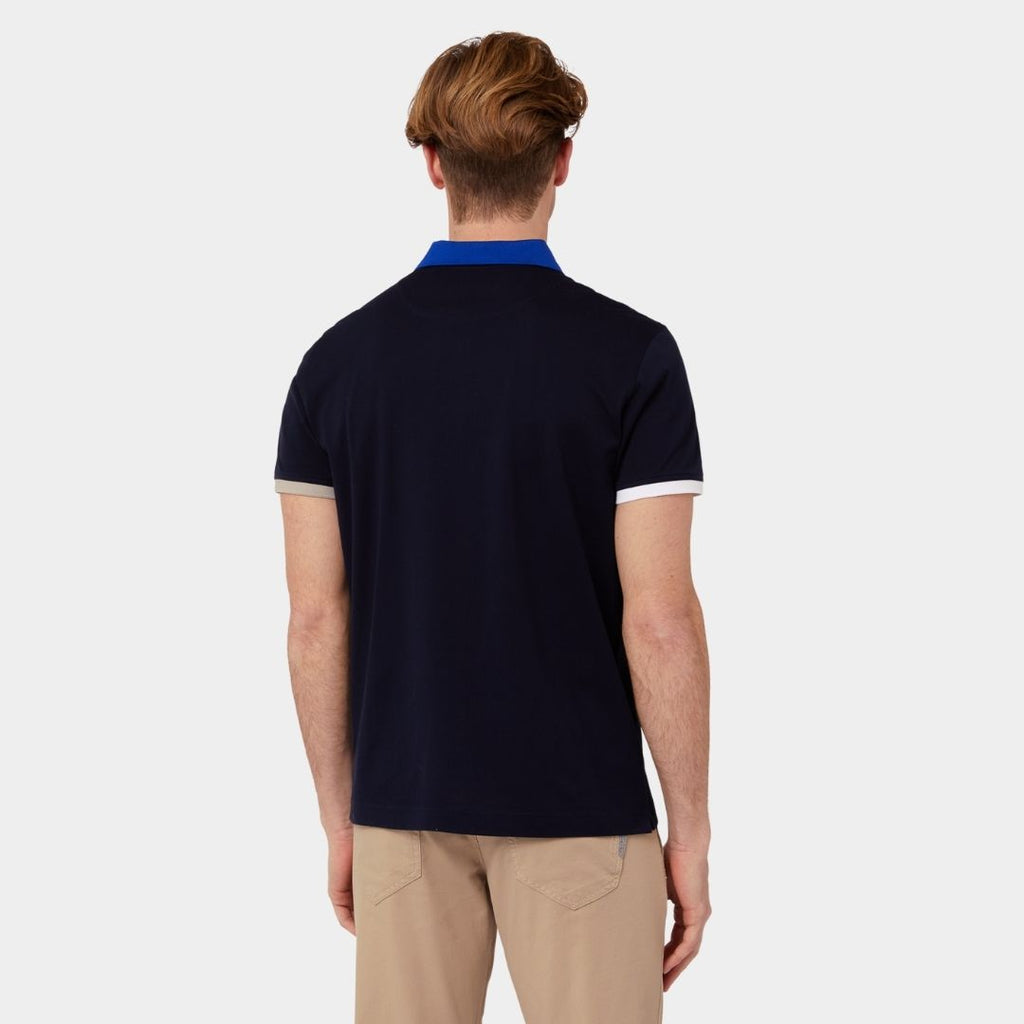 CAMISETA POLO HARMONT & BLAINE AZUL ALGODÓN (LRL374021745-801)