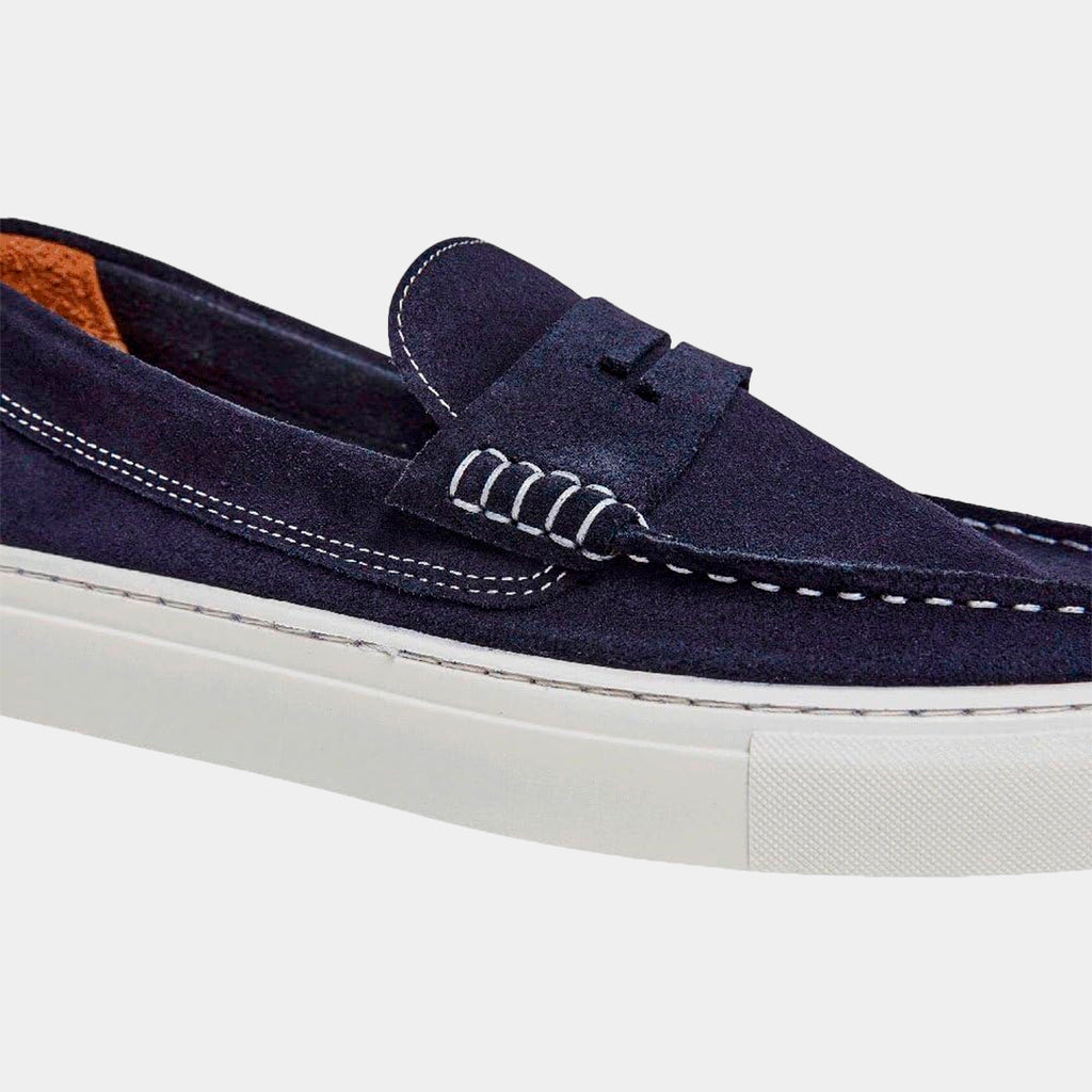 ZAPATO HACKETT LONDON AZUL GAMUZA(HMS21375-595)