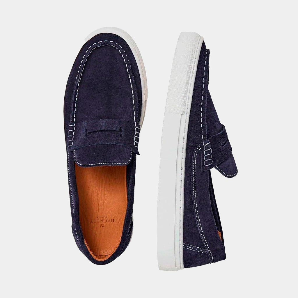 ZAPATO HACKETT LONDON AZUL GAMUZA(HMS21375-595)