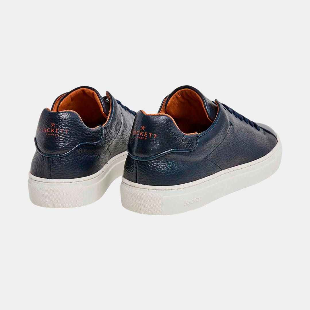 Zapatillas  Cuero Azul Granulado H.L.